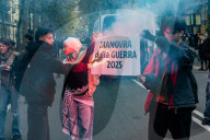 A Thousand Students At The "No Meloni Day".