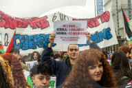 A Thousand Students At The "No Meloni Day".