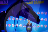 Campaign rally to support Campania regional candidate Edmondo Cirielli - Naples