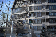 Russian Massive Drone And Missile Attack Hit Several Residential Districts Of Kyiv - Ukraine