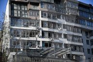 Russian Massive Drone And Missile Attack Hit Several Residential Districts Of Kyiv - Ukraine