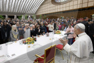 Pope Leo XIV Attends A Special Lunch With Indigent People - Vatican