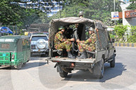 Security Tightened Ahead The Verdict Of Fugitive Former Prime Minister Sheikh Hasina In Dhaka.
