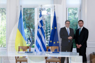 Kyriakos Mitsotakis Meets Volodymyr Zelenskyy