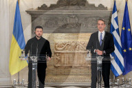 Kyriakos Mitsotakis Meets Volodymyr Zelenskyy