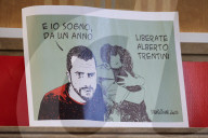 The Press Conference To Demand The Release Of Alberto Trentini, An Italian Aid Worker Detained For A Year Without Charges In A Venezuelan Prison In Milan