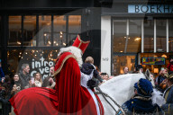 Massive Crowds Celebrate Sinterklaas Arrival In Amsterdam