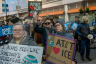 ICE Protest At Chicago Cell Phone Store