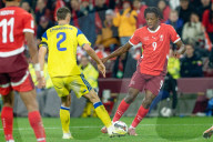 FUSSBALL - Schweiz gegen Schweden, WM-Qualifikation, Genf