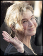 Renee Zellweger at unveiling of Bridget Jones statue in London