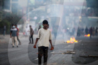 Clashes Erupt Between Security Forces And Protesters.