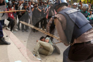 Clashes Erupt Between Security Forces And Protesters.
