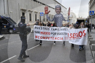 Victims Of The Valencia Floods Of October 2024 Have Gathered In Front Of The Congress Of Deputies In Madrid