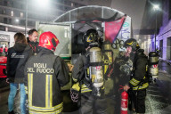 Civil Protection, Police, Red Cross, And Firefighters Conduct An Exercise In The Railway Tunnel.