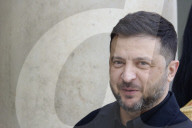 President Zelensky Meets President Macron For A Project Of Ukrainian Combat Aircraft Equipment