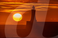 Fiery Sunrise in Tynemouth