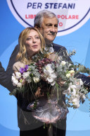 The Closing Event Of The Center-right Coalition's Campaign For The Veneto Regional Elections In Support Of Alberto Stefani At The Gran Teatro Geox In Padova