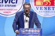 The Closing Event Of The Center-right Coalition's Campaign For The Veneto Regional Elections In Support Of Alberto Stefani At The Gran Teatro Geox In Padova