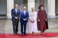 Dutch Royal Couple Receives Grand Duke Guillaume and Grand Duchess Stephanie of Luxembourg - The Netherlands