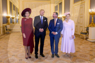 Dutch Royal Couple Receives Grand Duke Guillaume and Grand Duchess Stephanie of Luxembourg - The Netherlands