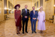Dutch Royal Couple Receives Grand Duke Guillaume and Grand Duchess Stephanie of Luxembourg - The Netherlands