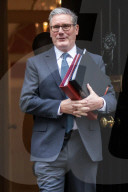 Prime Minister Kier Starmer Leaving For PMQs