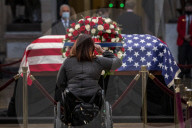 Bob Dole lies in state in the US Capitol rotunda