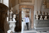 Close-up : French philosopher Michel Onfray - Rome