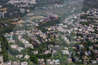 Elevated View Of Buildings In Delhi, India