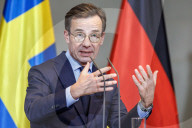 Unterzeichnung der deutsch-schwedischen Innovationspartnerschaft durch Friedrich Merz und Ulf Kristersson