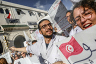 Young Doctors On Nationwide Strike For Implementation Of Deal With Tunisian Government In Tunis