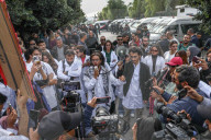 Young Doctors On Nationwide Strike For Implementation Of Deal With Tunisian Government In Tunis