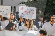 Young Doctors On Nationwide Strike For Implementation Of Deal With Tunisian Government In Tunis