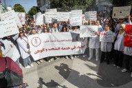 Young Doctors On Nationwide Strike For Implementation Of Deal With Tunisian Government In Tunis