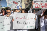 Young Doctors On Nationwide Strike For Implementation Of Deal With Tunisian Government In Tunis