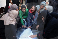 Palestinians Mourn After Deadly Overnight Strikes In Gaza