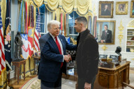 Footballer Cristiano Ronaldo visits Trump