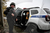 Evacuation of Family from Front-Line Village in Zaporizhzhia Region - Ukraine