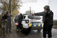 Evacuation of Family from Front-Line Village in Zaporizhzhia Region - Ukraine