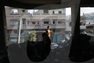 Aftermath Of Israeli Airstrike In Gaza, Palestine