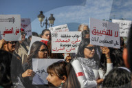 Tunisian Journalists Rally In Tunis Over Press Card Restrictions And Media Crackdown