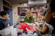 Queen Maxima Visits Mobiel Primary School - Amsterdam