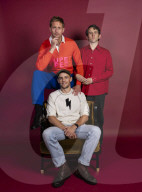 Harry Lighton, Harry Melling and Alexander Skarsgaard.