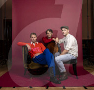 Harry Lighton, Harry Melling and Alexander Skarsgaard.