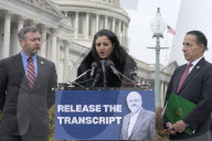 DC: Jamal Khashoggi’s wife Hanan Elatr Khashoggi hold a Release the Transcript  press confrence