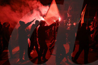 Demonstration In Madrid By The Fascist Party Falange Española De Las JONS