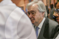 António Guterres auf einer Pressekonferenz zu Beginn des G20-Gipfels in Johannesburg