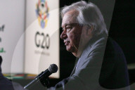 António Guterres auf einer Pressekonferenz zu Beginn des G20-Gipfels in Johannesburg