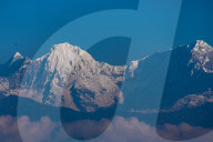 Mountain Ranges Seen From Kathmandu Valley In Nepal