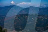 Mountain Ranges Seen From Kathmandu Valley In Nepal